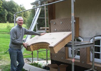 Stall wird zum Wohnhaus mit Dämmplatten mit Untergrundausgleich UdiRECO von UdiDämmsystemen