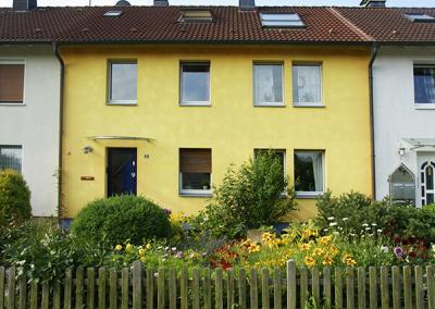 Reihenmittelhaus, Dämmung, Holzfaserdämmung, Fassadendämmung, Außendämmung, Innendämmung, Heizkosten, Energiekosten