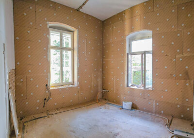 Innenansicht einer Wand, welche mit UdiINRECO saniert wurde