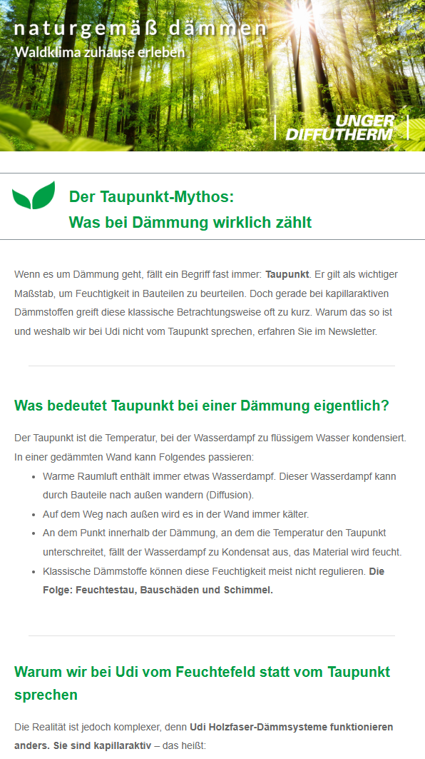 Vorschaubild des Februar-Newsletters von UdiDämmsysteme zu neuen Montage-Videos