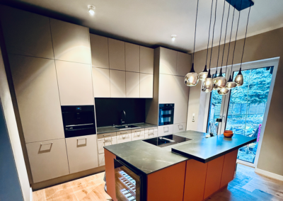 Fertige Küche nach Sanierung mit Innendämmung UdiIN RECO