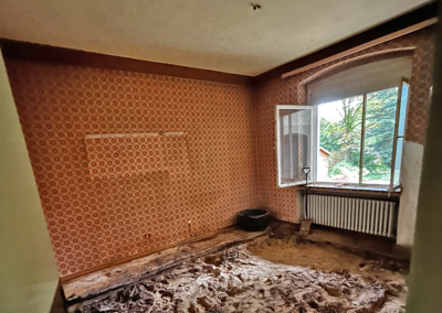 Küche während der Sanierung