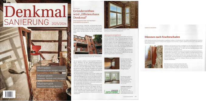 PDF vom Titelbild Denkmal Sanierung und Pressebericht über Udi Feuchteschaden