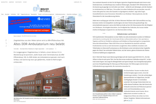 udi_2026-01-14_www.bauen-aktuell.eu_landambulatorium Bild vom Titelbild Althaus modernisieren und Pressebericht über Udi Holzfaserplatten für innen